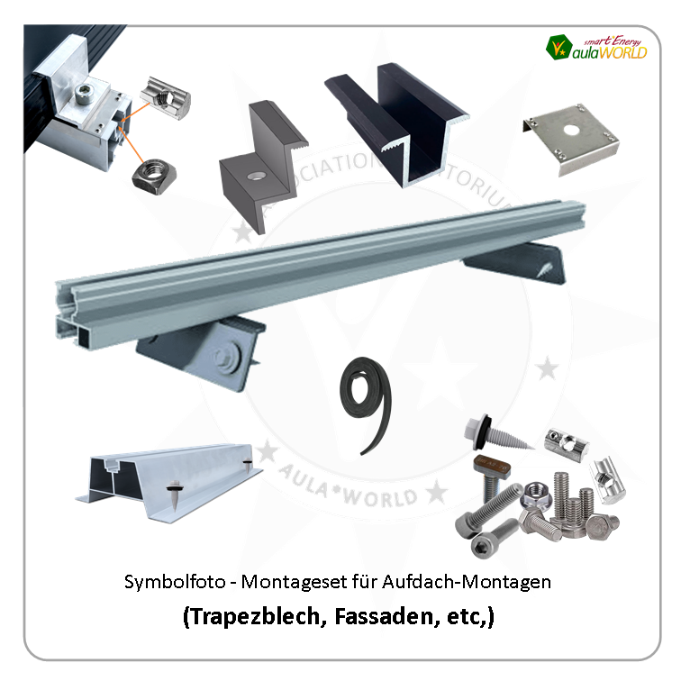 Material für Fassaden Modul-Montage PV Klein & Balkon-Anlagen