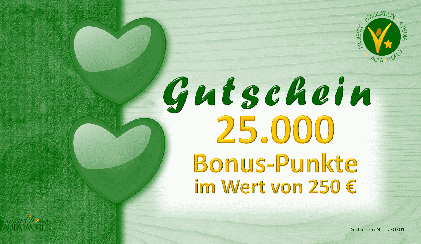 Geschenk-Gutschein "DONATION-250"