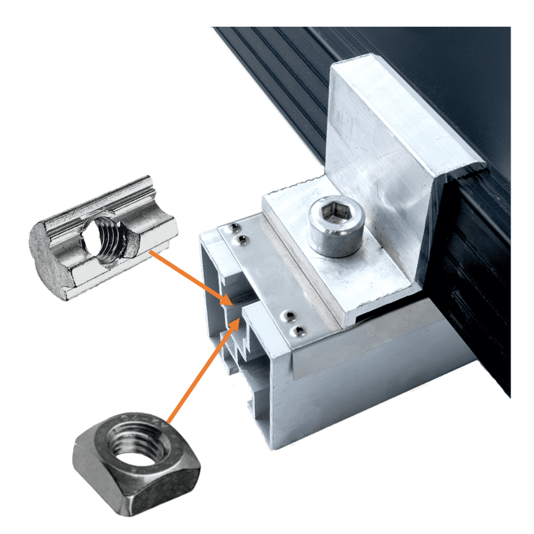 Erdung Unterlagsplatte für Photovoltaik Module